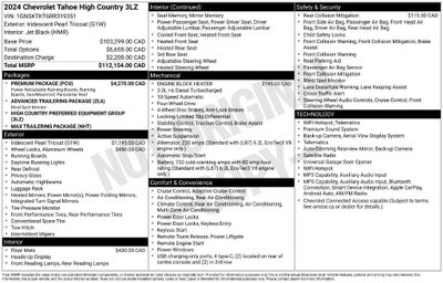 2024 Chevrolet Tahoe High Country
