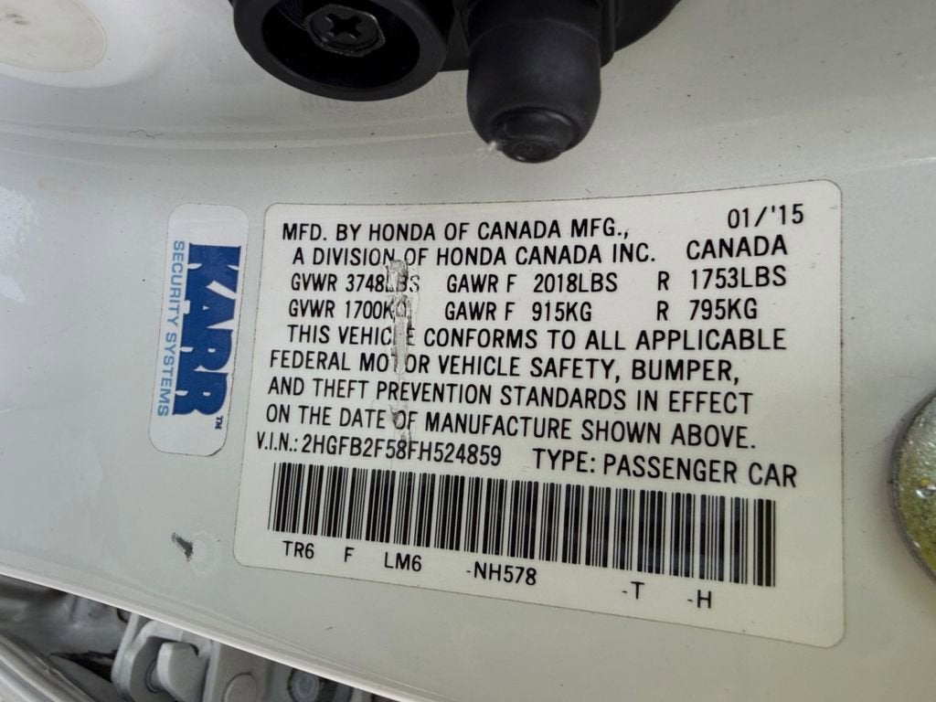 2015 Honda Civic Sedan LX