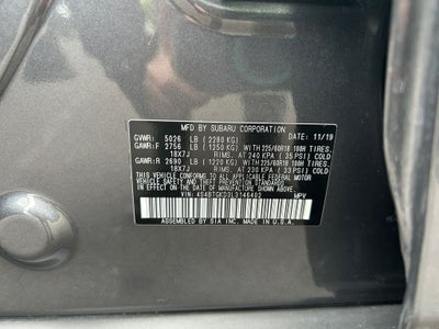 2020 Subaru Outback Onyx Edition XT