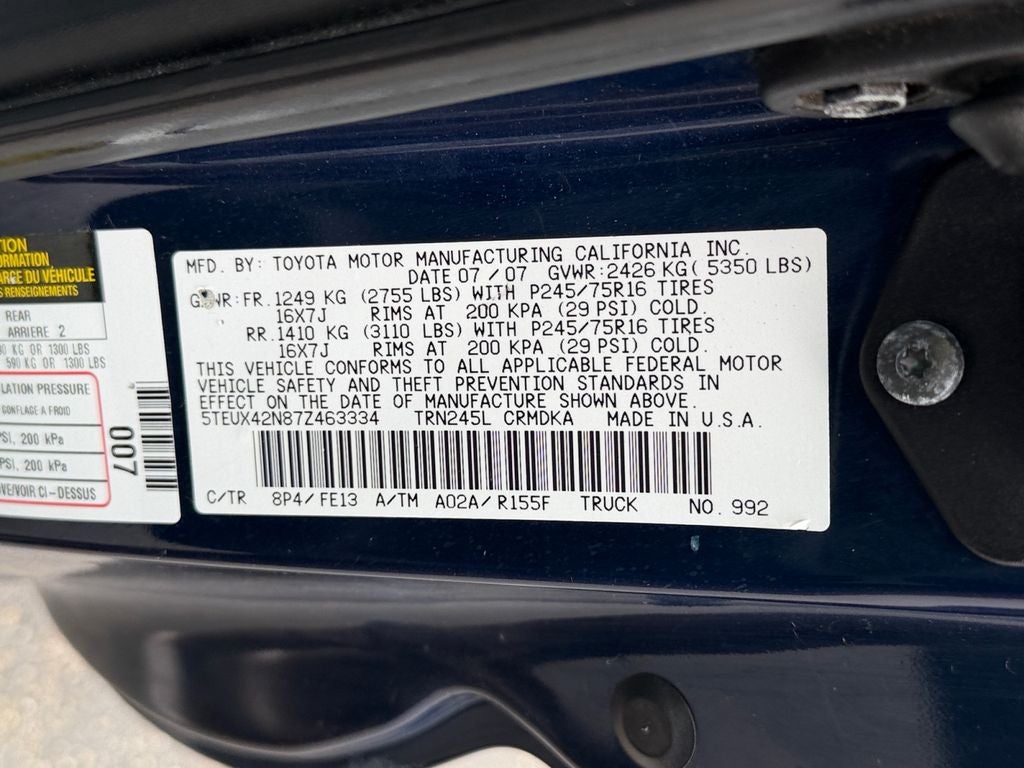 2007 Toyota Tacoma Base