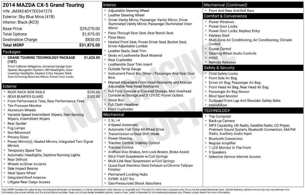2014 Mazda Mazda CX-5 Grand Touring