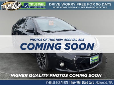 2015 Toyota Corolla S Plus