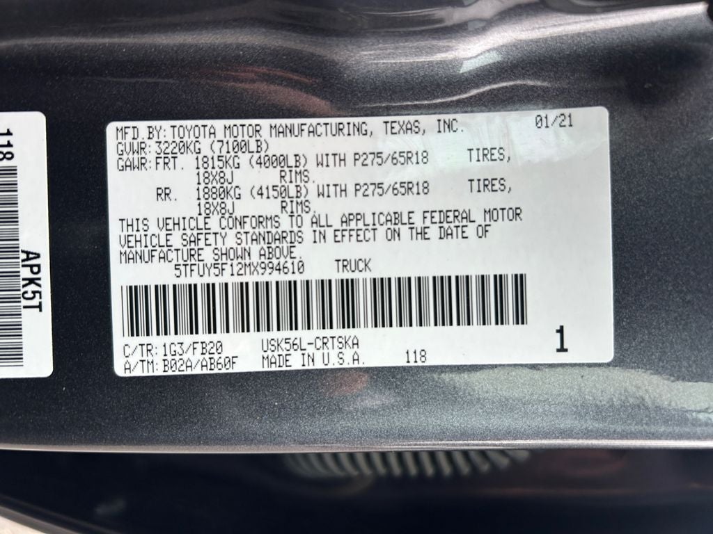 2021 Toyota Tundra SR5