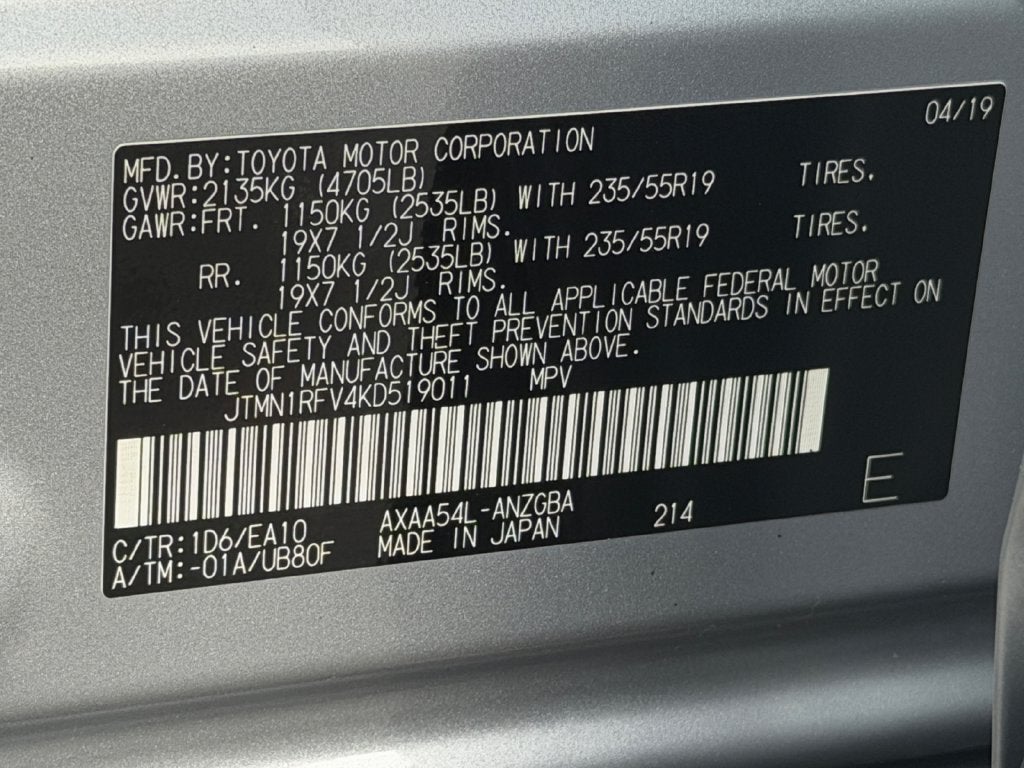 2019 Toyota RAV4 Limited