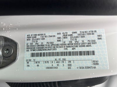 2022 Ford Escape Hybrid SE