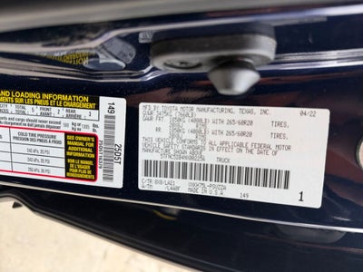 2022 Toyota Tundra Hybrid Platinum