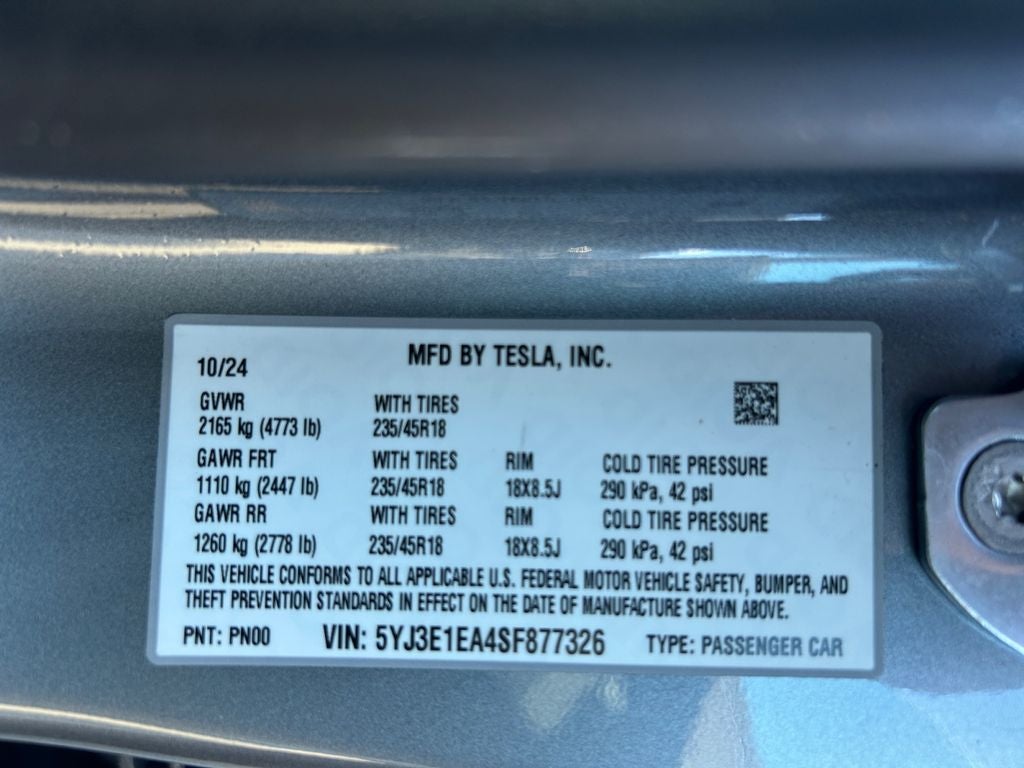 2025 Tesla Model 3 Long Range