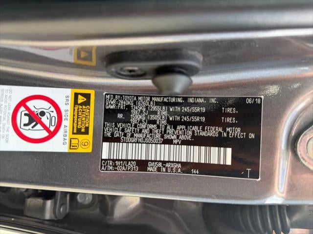 2018 Toyota Highlander Hybrid Limited Platinum 30 MPG