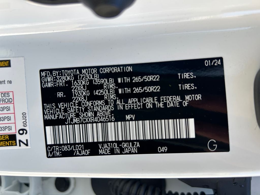 2024 Lexus LX 600 600 F SPORT
