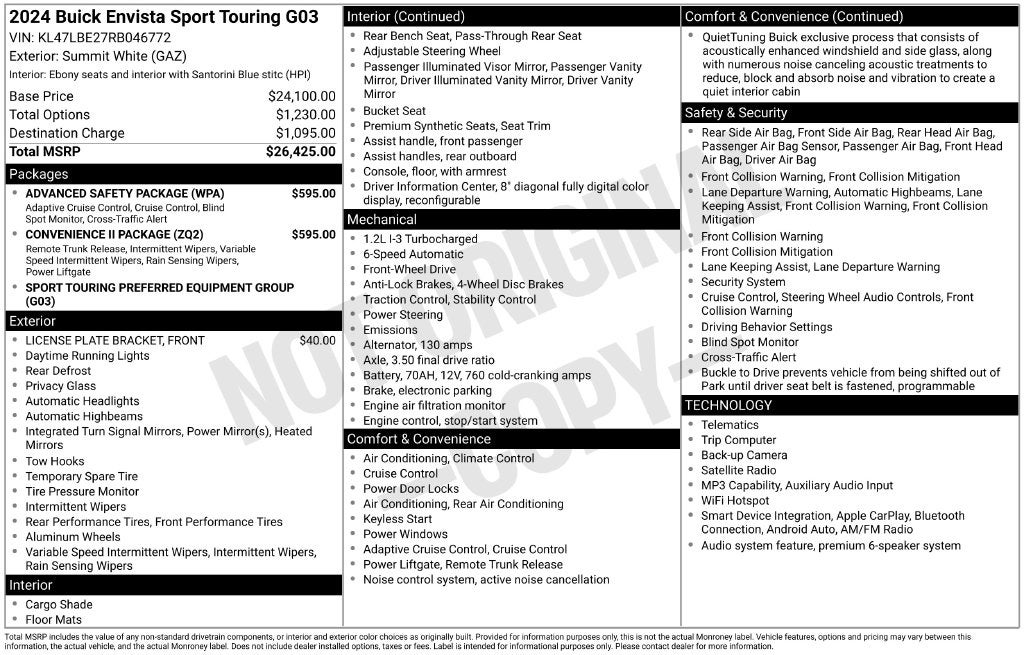 2024 Buick Envista Sport Touring