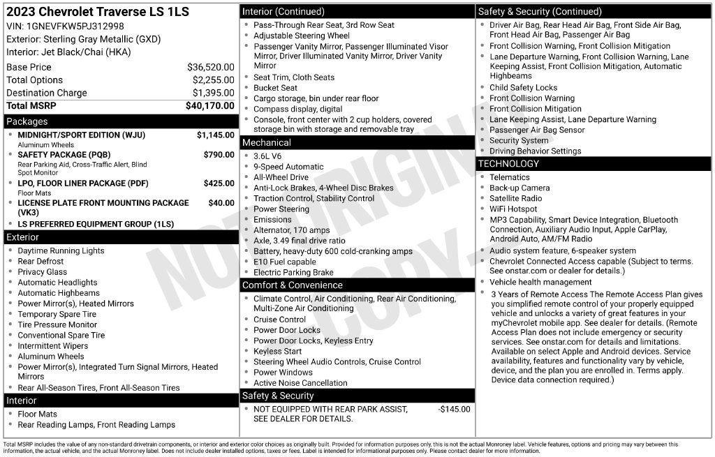 2023 Chevrolet Traverse LS