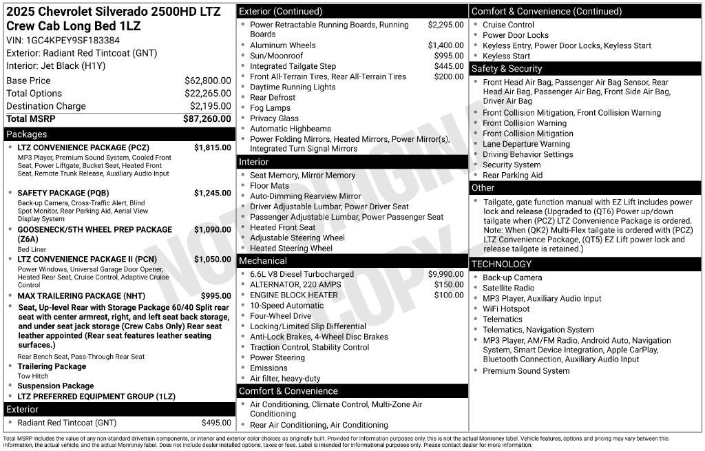 2025 Chevrolet Silverado 2500 HD LTZ