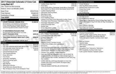 2017 Chevrolet Colorado 4WD LT
