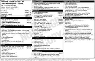 2026 GMC Sierra 3500 HD Chassis Cab Pro