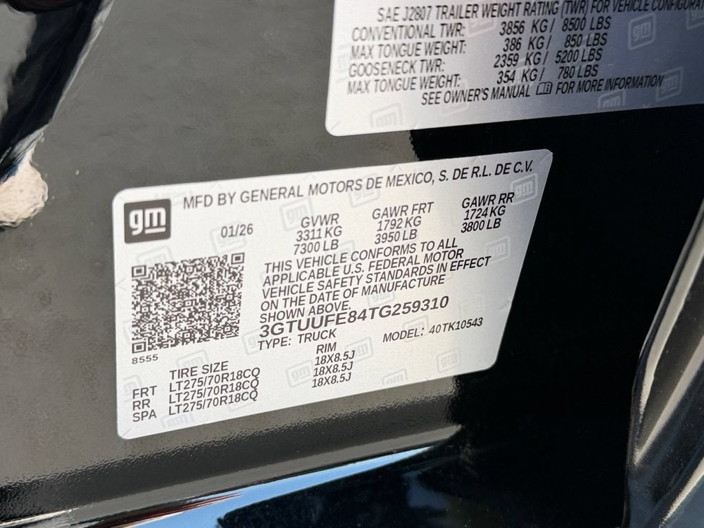 2026 GMC Sierra 1500 AT4X