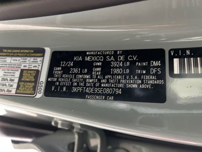 2025 Kia K4 LXS