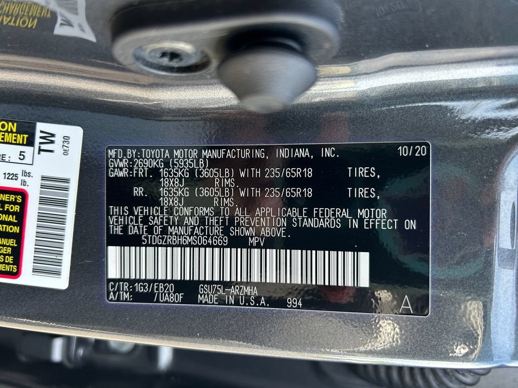2021 Toyota Highlander XLE